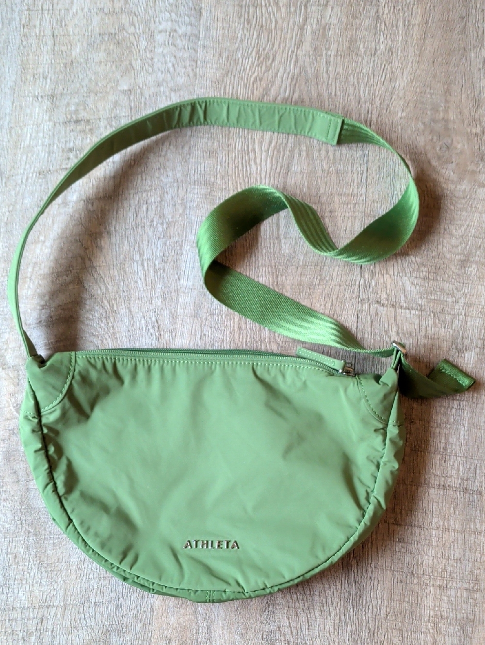 Athleta All About Crossbody Bag Muted Green NWOT